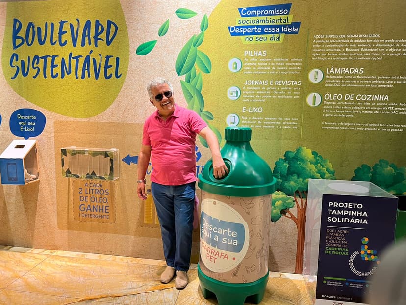 Cego faz - Doação de Garrafa pet